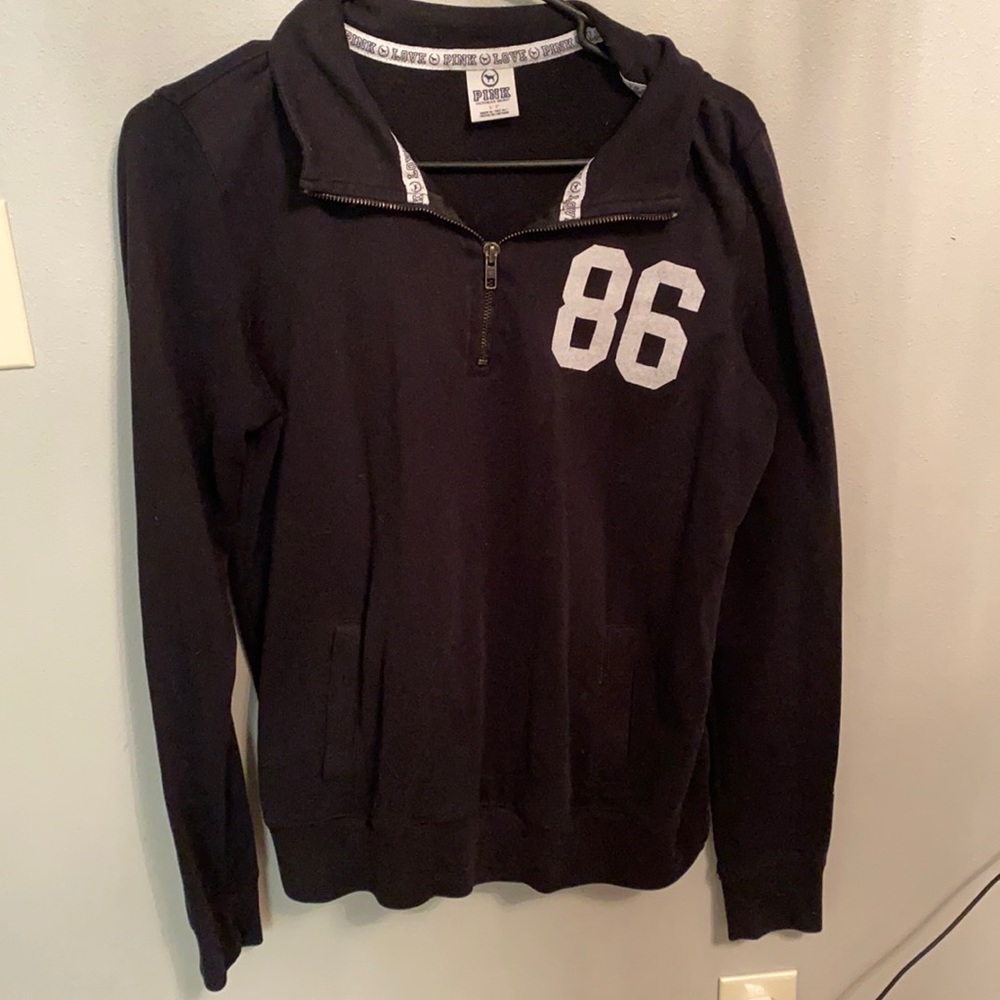 VS Pink quarter-zip sweatshirt